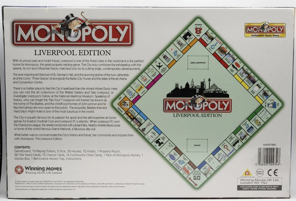Raro Juego de Mesa Liverpool Monopoly Edición Limitada - Sellado de Fábrica Foto 3 de 4
