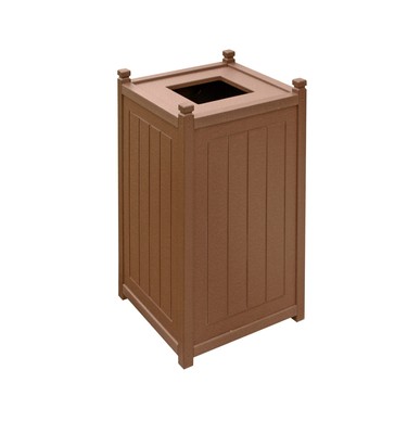 GT2016 Recycled Plastic Top Load Trash Container, 16 Gallons, 16''x16''x36''