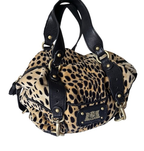 Vintage Juicy Couture Handbag Leopard Cheetah Print Y2K 2000’s