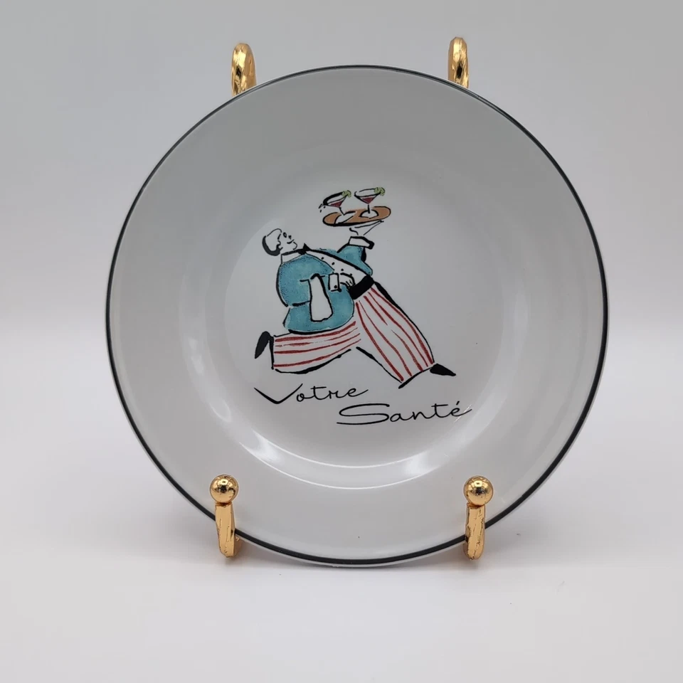 7 platos de aperitivo Rosanna de lujo para servir bebidas Cheers Darling Etc 5,75" Foto 2 de 4