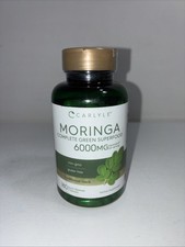 Sealed Moringa Green Superfood Supplement,6000mg, 180 Caps/ Exp 04/2028