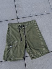 True Religion Men's Green Peace Sign Board Shorts Size 34