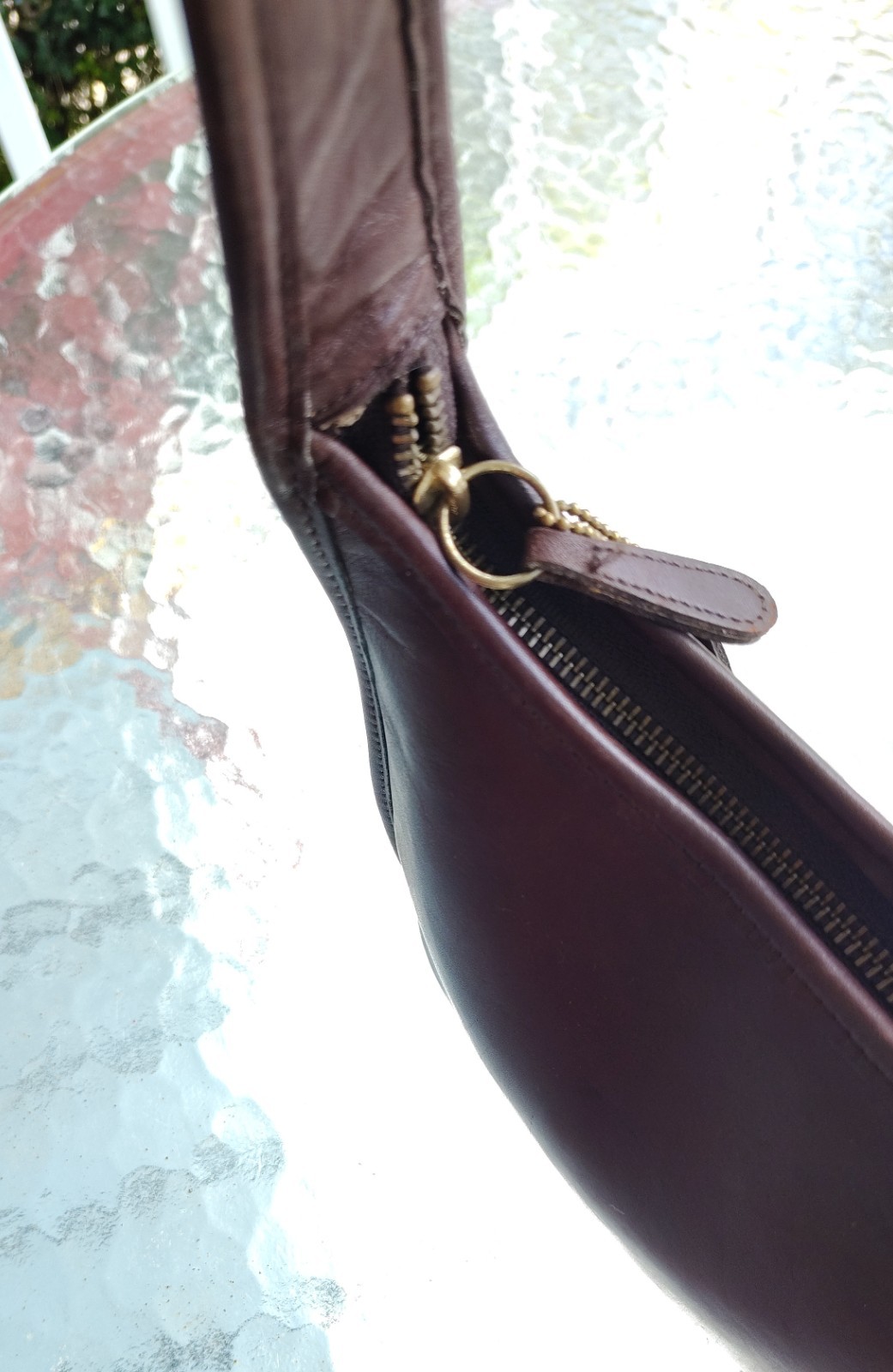 Coach L7D- 9020 MINI Vintage Chestnut Brown Ergo Leather Shoulder Hobo Bag image 8