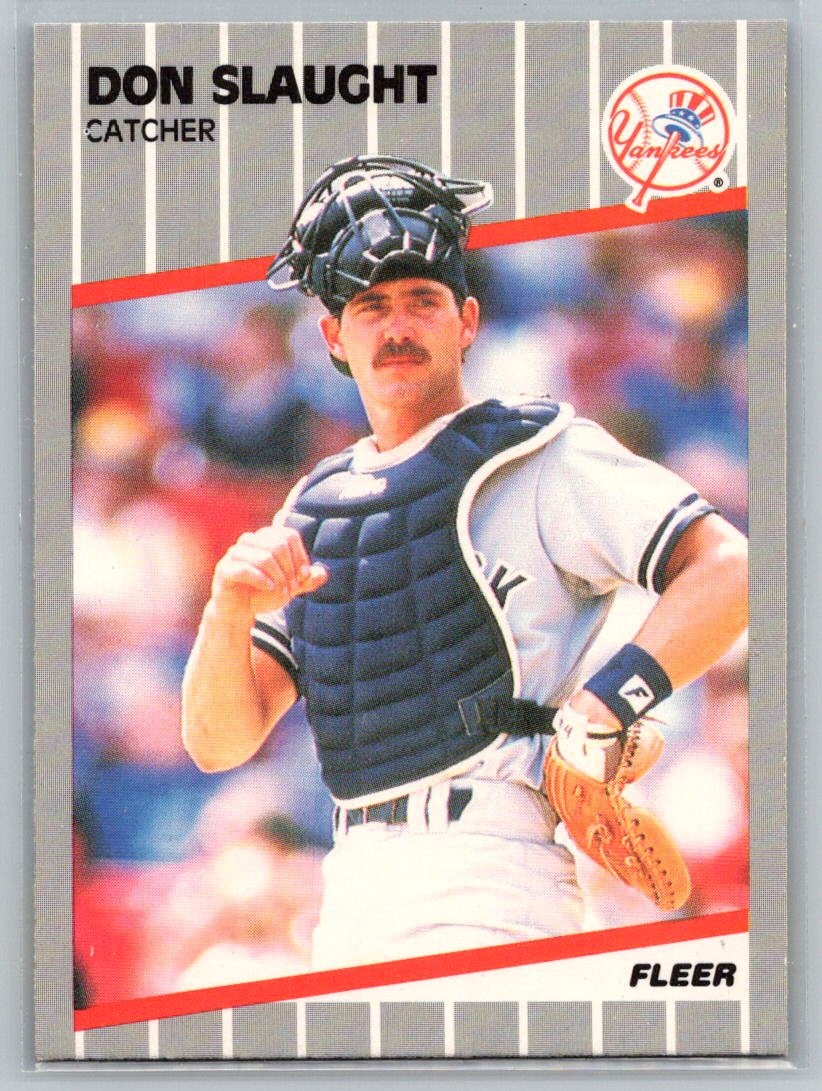 Don Slaught 1989 Fleer #271 New York Yankees
