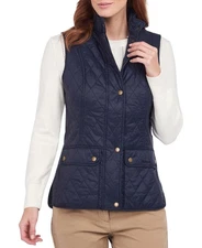 Barbour Women's Navy Otterburn Quilted Gilet Vest size 4