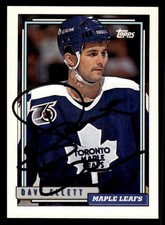 1992 Topps Hockey #30 Dave Ellett Signed Autograph (no COA)