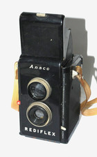 Ansco Rediflex Camera with Strap - TESTED  Shutter Fires. Read Description