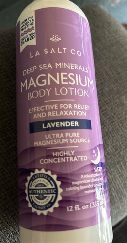 La Salt Co Deep Sea Minerals™ Magnesium Body Lotion - 12 fl oz •Lavender NEW - Picture 2 of 6