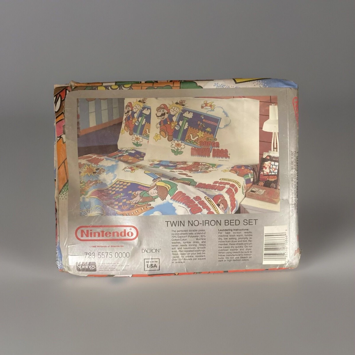 1988 Nintendo Mario & Zelda Sheet Set SEALED! Vtg RARE Grail 🔥 | eBay