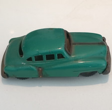Vintage Teal Green Tin Toy Sedan Car