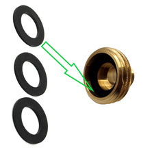 3x LPG NBR flat gasket for German adapter – type ACME – 36 x 22 x 2 mm NEW