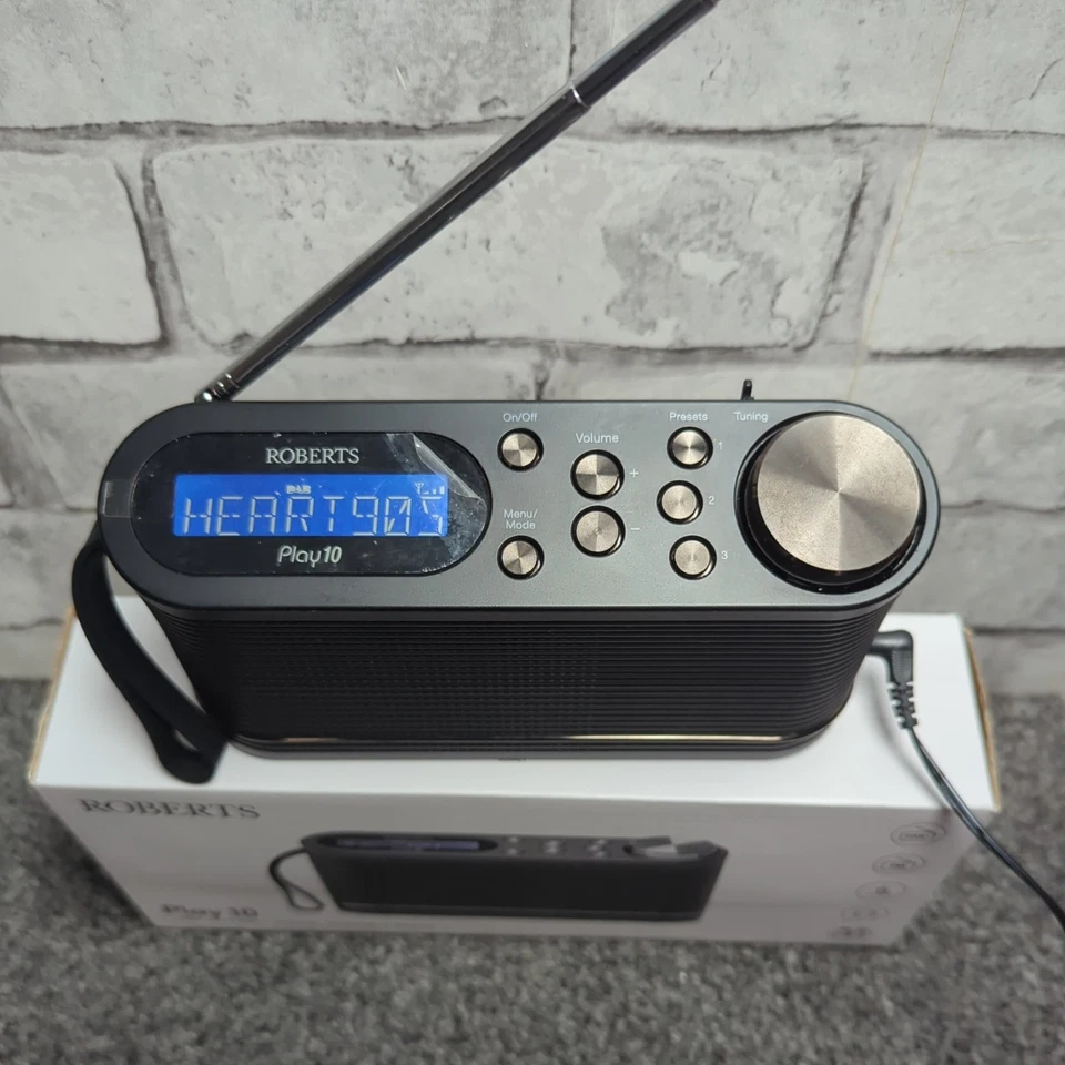 Roberts Radio PLAY10 DAB Digital With FM Tuner - Black. Opened Box But Not Used - Image 2 of 4