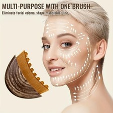 Lymphatic Drainage Face Brush | Contour Sculpting Massage Brush | Facial Tool
