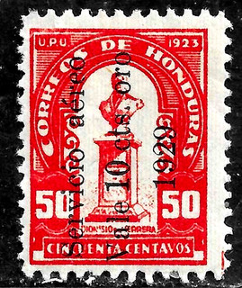 HICK GIRL MINT HONDURAS STAMP SC#C16 1929 SURCHARGE HERRERA L274