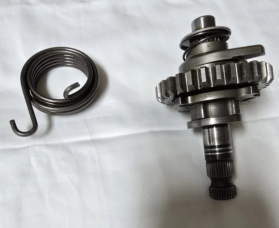 Conjunto de arranque Yamaha XT350 1991 fabricante de equipos originales arranque/eje/engranaje/resorte Foto 4 de 4