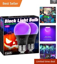 High Efficiency 12W Black Light Bulbs - Perfect for Glow in the Dark Events