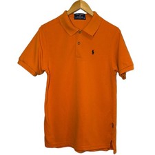Polo Sport Ralph Lauren Youth XL Orange Cotton Pique Polo T Shirt Short Sleeve