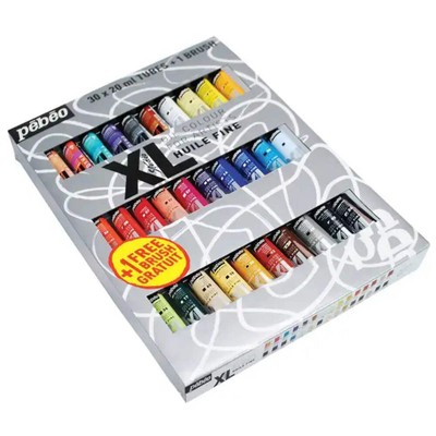 Pebeo XL Feinöl Set 30 x 20 ml Tuben und Pinsel
