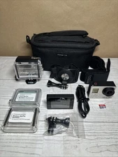 GoPro Hero 3 Plus Black With Extras (Tested) LCD, Battery, Charger Cable And Bag