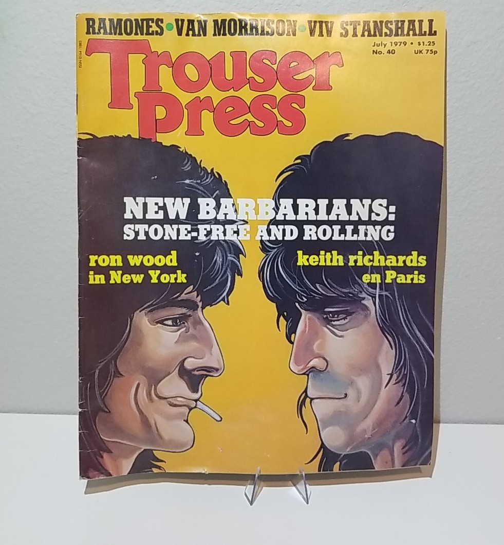 Vintage Rock N' Roll Magazine Trouser Press July 1979 Ron Wood Keith Richards 83