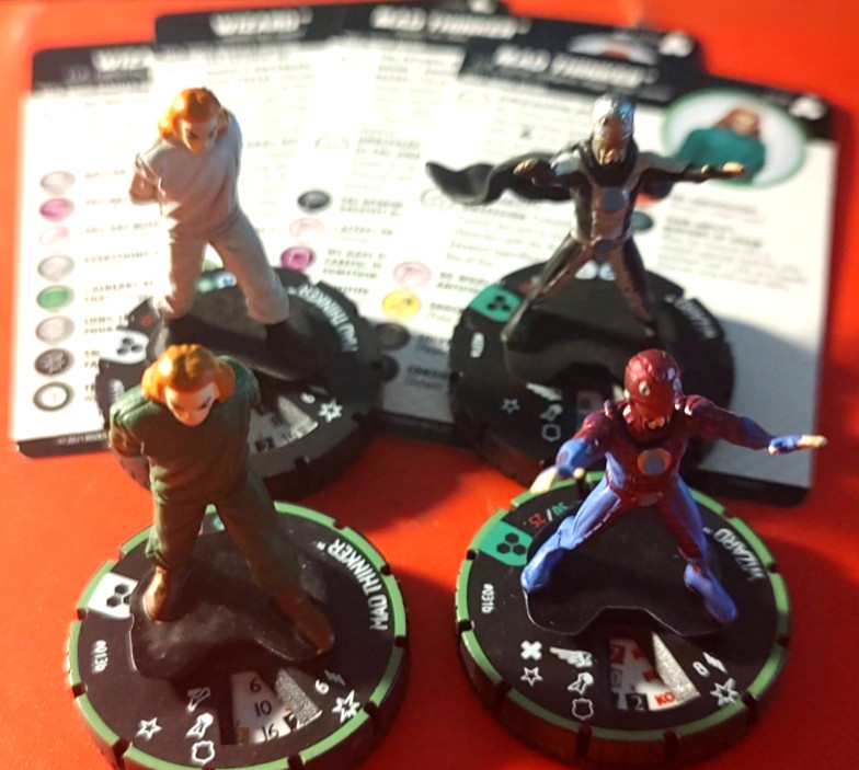 Heroclix MAD THINKER PRIME WIZARD PRIME 013A/B 031A/B FANTASTIC FOUR FIGURE LOT