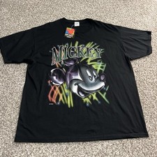 Mickey Unlimited Mickey Mouse Velva Sheen T Shirt Made In USA Size 2XL