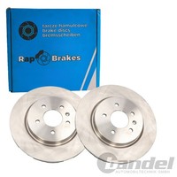 2X RAP Brakes Bremsscheiben 315Mm BelÜFtet Hinten Passend FüR Opel Zafira Vauxha