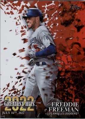 2023 Topps '22 Greatest Hits #22GH8 Freddie Freeman - BB