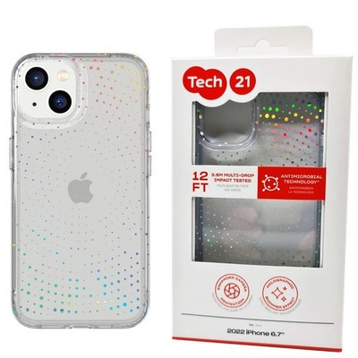 Shockproof Case für iPhone 14 Plus - Tech21 Evo Sparkle Radiant Cover Clear
