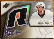 2005-06 SPx Rookie Jersey Maxime Talbot #139 Pittsburgh Penguins #’d 0798/1999