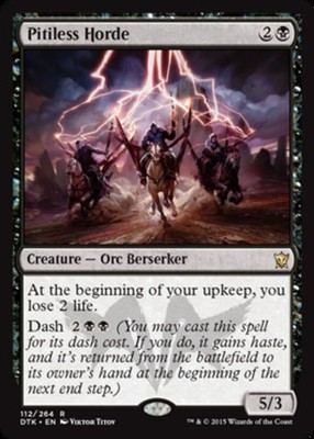 x1 Pitiless Horde - Foil R MTG Dragons of Tarkir M/NM, English