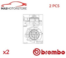 BREMSSCHEIBEN SATZ PAAR BREMBO 08136510 2PCS P FÜR ALFA ROMEO SPIDER,GIULIA