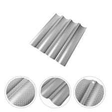 Vague créative en forme de pain de cuisson à cuisson à four à quatre rainures