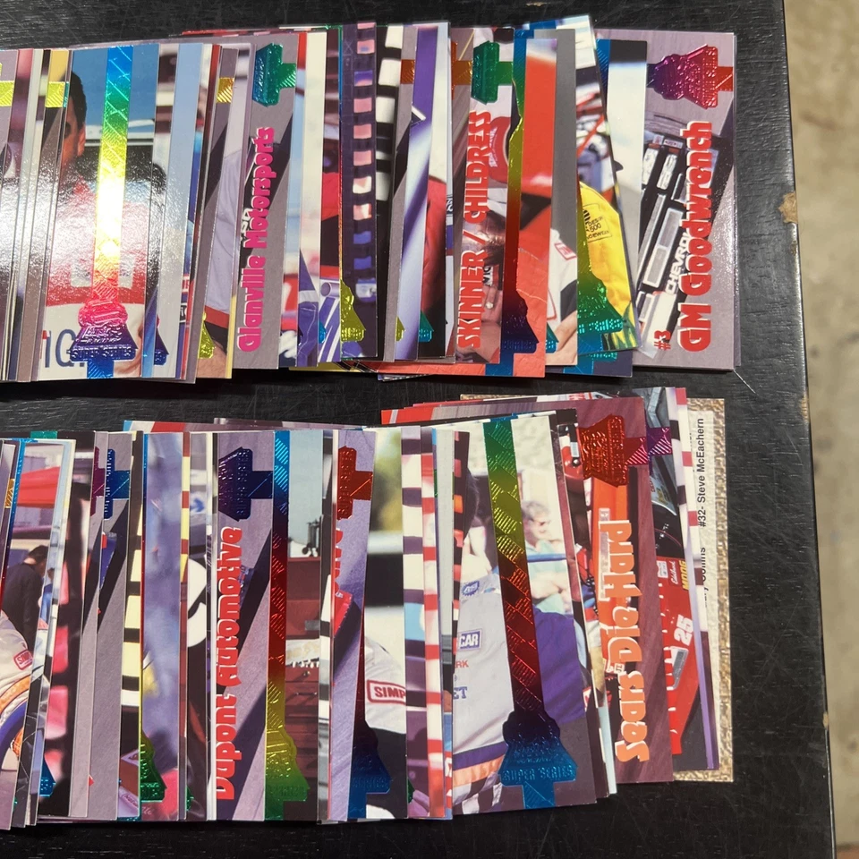 1995 Finish Line Racing NASCAR Super Series Trucks Rainbow Foil 80 Card Set R2 - Image 3 of 3
