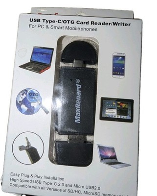 USB C 2.0 SD/Micro SD Speicherkartenleser Typ-C High Speed SDHC SDXC Mobile OTG