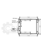 Radiateur Chevrolet KALOS