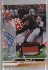 2024 Upper Deck CFL Game Patch Auto 26/99 TJ Lee #60 Patch Auto 1lm9