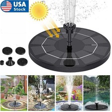 Solar Power Bird Bath Fountain Pump Upgrade 1.4W Solar Fountain With 4 Nozzle US