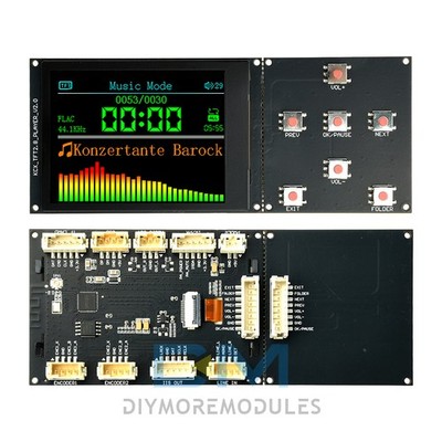 2.8'' TFT Color Screen Lossless Audio Decoder MP3 Digital Audio Playback Module