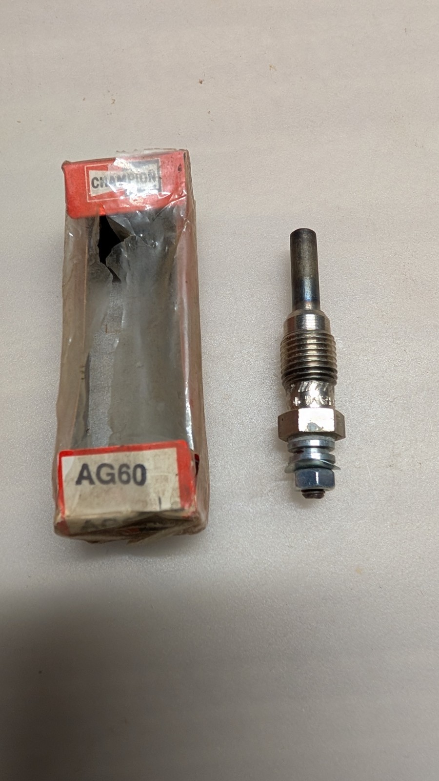 NOS Champion Glow Plug, AG60, Audi, Volkswagen such as 19771981 VW Rabbit and