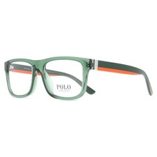 POLO Men's Eyeglasses. PH2290U 6243 SHINY TRANSPARENT GREEN 54-17-145