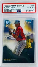 2018 Bowman Chrome Royce Lewis Peaks of Potential Refractor PSA 10 💎 RC Beauty