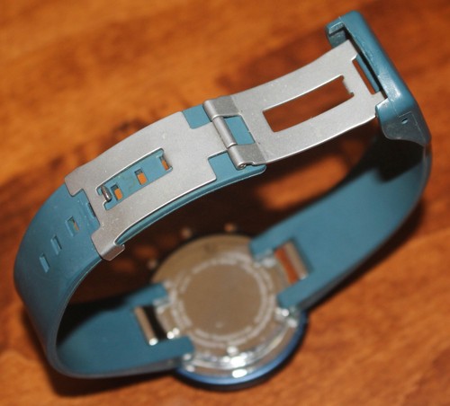 ISSEY MIYAKE Trapezoid Wristwatch VD67-0020 Blue Naoto Fukasawa Seiko Tachymeter - Picture 3 of 4