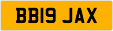 BIG JACKS REG XL B19 B16 JAK JACK PRIVATE REGISTRATION CAR NUMBER PLATE BB19 JAX