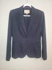 Blazer Jacket Banana Republic Navy White Polka Dot Size 4 Business Or Casual