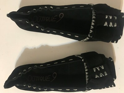 New with Box Boutique 9 BTVARRO Black Suede Flats Size 6M