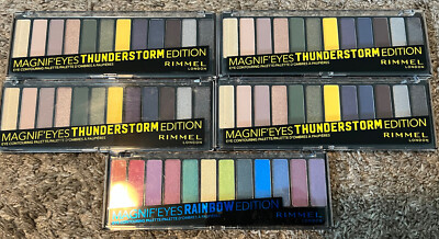Rimmel Magnif'eyes Eyeshadow Palette THUNDERSTORM RAINBOW Edition SET 5