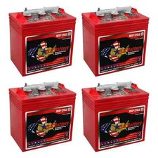 x4  US Battery US2200 6V 232Ah Deep Cycle Battery  Replaces Trojan T-105 T-605