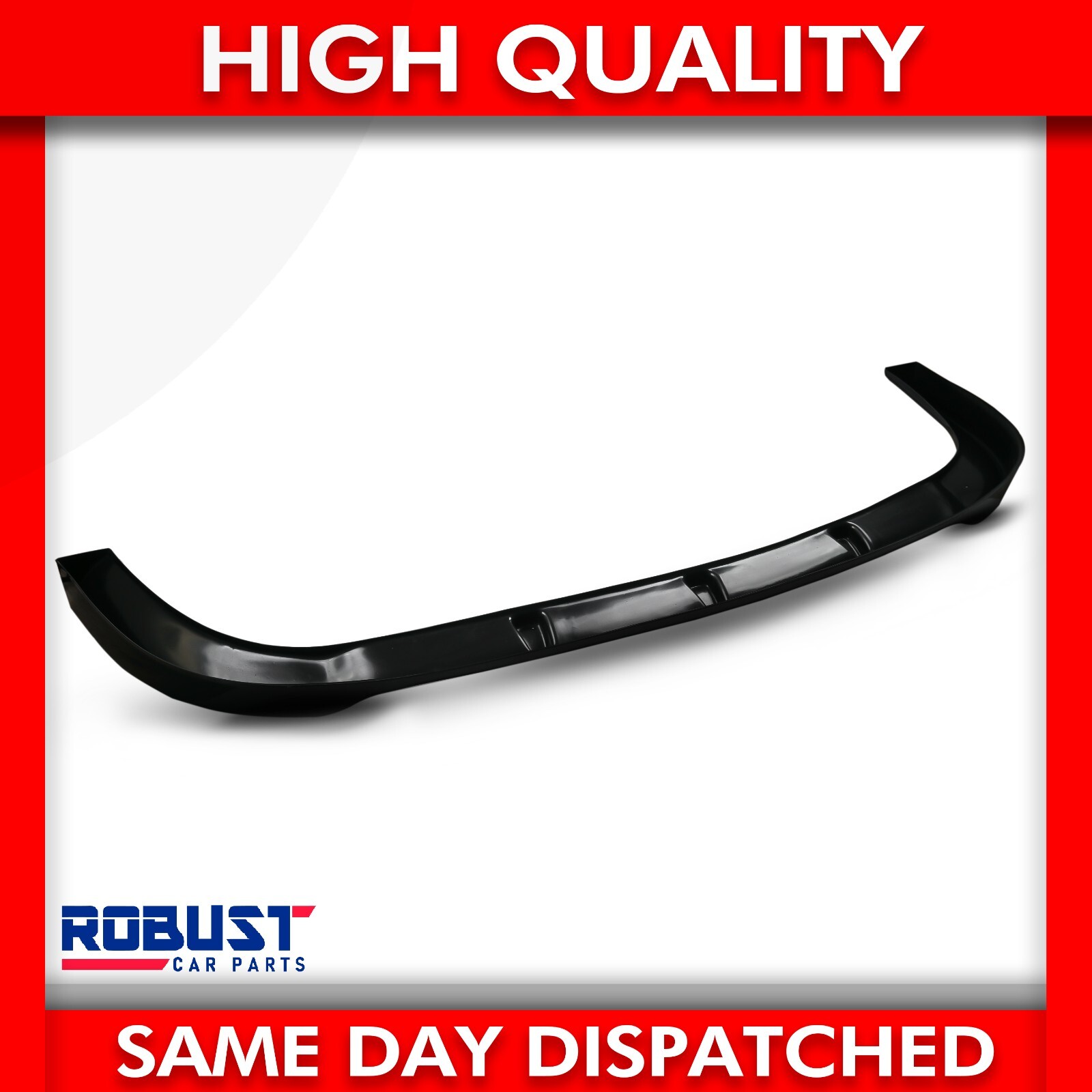 FRONT BUMPER LIP GLOSS BLACK SPLITTER SPOILER FOR TRAFIC III VIVARO B 2014-2019 4