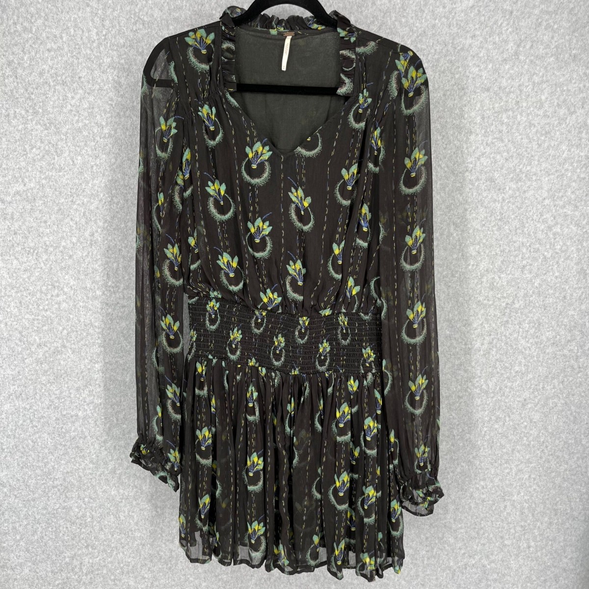 sachin and babi light blue dress Free People Malina Maxi Dress Large Black Embroidered Eyelet Cottagecore  Peasant